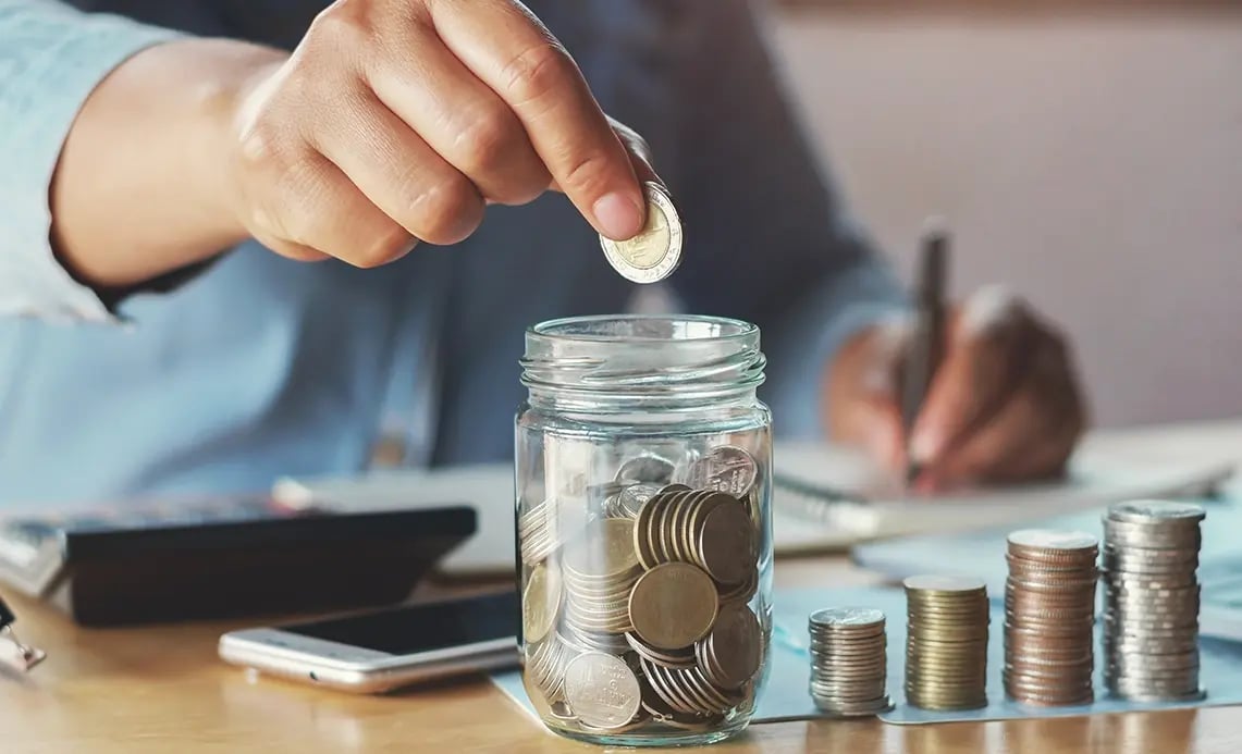saving coins