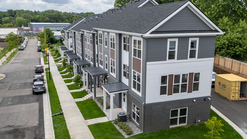 Harrison Townhomes aerial june 2024